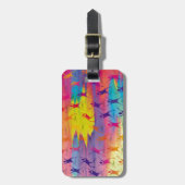 Koel danserspatroon bagagelabel (Voorkant verticaal)