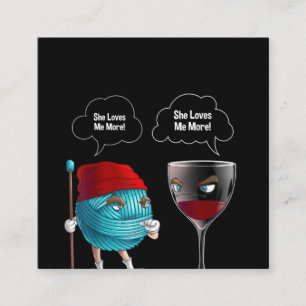 Koel dat ze van me houdt, de kroeg en de grappige  vierkante visitekaartje