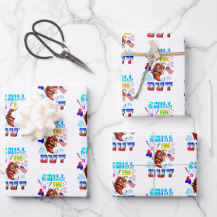 Koel de 4e uit inpakpapier vel
