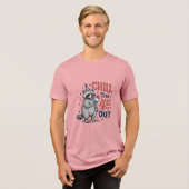 Koel de 4e uit wasbeer patriottisch shirt ontwerp  (Voorkant volledig)