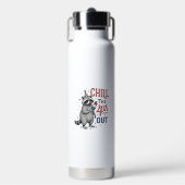 Koel de 4e uit wasbeer patriottisch shirt ontwerp waterfles (Voorkant)