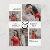 Koel de Aangepaste Kleur van Ampersand sparen het  Briefkaart (Voorkant)