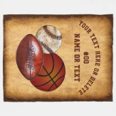 Koel de Aangepaste  markt voor kijksport Fleece Deken (Voorkant (Horizontaal))