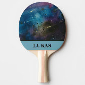 Koel de Aangepaste Waterverf van de Melkweg Buiten Tafeltennisbatje (Voorkant)