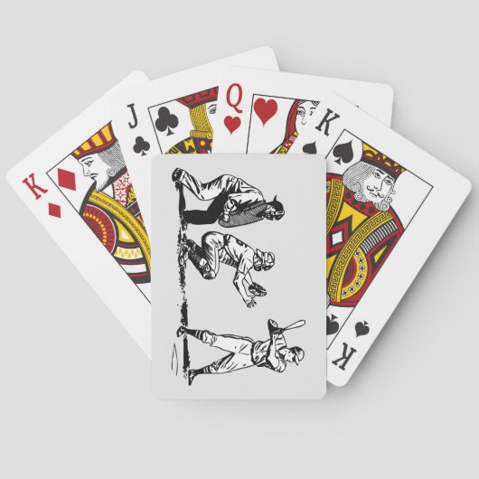 Koel de Baseball-spelers tijdens de Bat-schets Pokerkaarten (Achterkant)