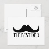 Koel de beste Vaderdag van de zwarte vader Briefkaart (Voorkant / Achterkant)