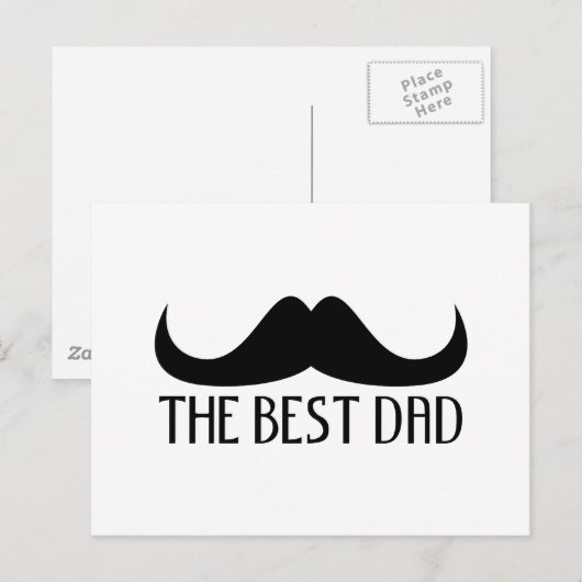 Koel de beste Vaderdag van de zwarte vader Briefkaart (Voorkant / Achterkant)