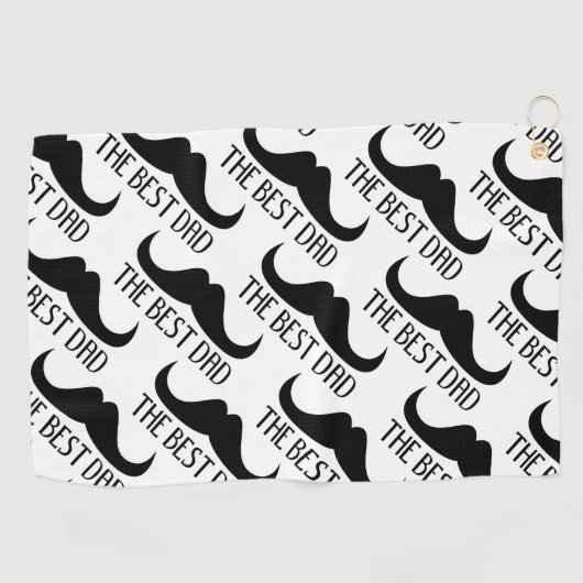 Koel de beste Vaderdag van de zwarte vader Golfhanddoek (Horizontaal)