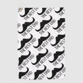 Koel de beste Vaderdag van de zwarte vader Golfhanddoek (Voorkant)