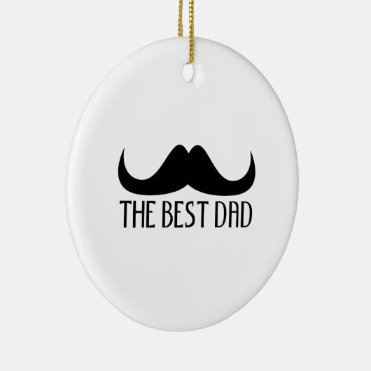Koel de beste Vaderdag van de zwarte vader Keramisch Ornament (Rechts)