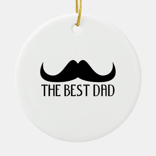 Koel de beste Vaderdag van de zwarte vader Keramisch Ornament (Voorkant)