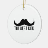 Koel de beste Vaderdag van de zwarte vader Keramisch Ornament (Links)