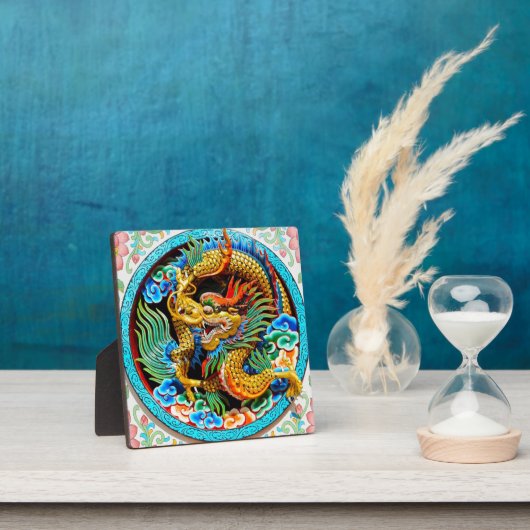 Koel de chinese kleurrijke drakenbloem fotoplaat (Insitu)