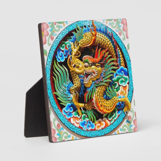 Koel de chinese kleurrijke drakenbloem fotoplaat (Voorkant)