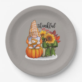 Koel de dankbare Thanksgiving gnoom Papieren Bordje