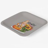 Koel de dankbare Thanksgiving gnoom Papieren Bordje (Gebogen)