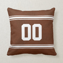 Koel de Football met uw JERSEY-NUMMER Kussen
