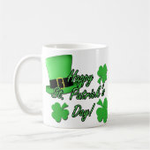 Koel de leuke groene top die Shamrocks St. Patrick Koffiemok (Links)