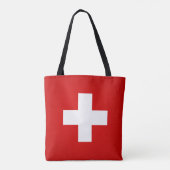 Koel de Mode van de vlag van Zwitserland Tote Bag (Achterkant)