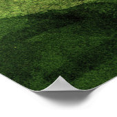 Koel de moderne abstracte groene kunstkunst voor h poster (Hoek)