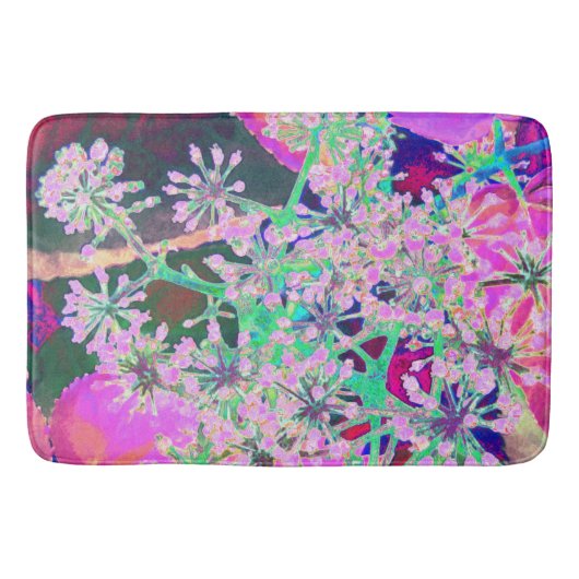 Koel de Natuur van de Abstracte Retro in Roze en L Badmat (Voorkant)