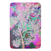 Koel de Natuur van de Abstracte Retro in Roze en L Badmat (Voorkant Verticaal)