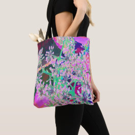 Koel de Natuur van de Abstracte Retro in Roze en L Tote Bag