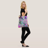 Koel de Natuur van de Abstracte Retro in Roze en L Tote Bag (Op model)