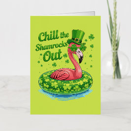 Koel de shamrocks uit Funny St Patrick's Day Folie Feestdagenkaart