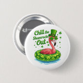 Koel de shamrocks uit Funny St. Patrick's Day Ronde Button 5,7 Cm (Voorkant /achterkant)