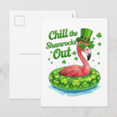 Koel de Shamrocks Uit Grappige St. Patrick's Dag Feestdagenkaart (Voorkant / Achterkant)