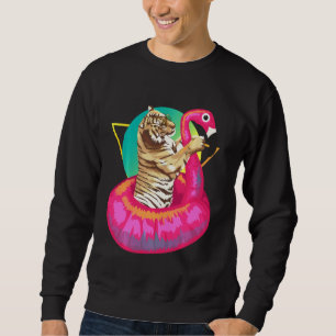 Koel de unieke tijger die in het drijven van flami trui