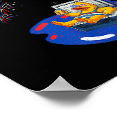 Koel de vierde patriottische cruise eend grap lol poster (Hoek)
