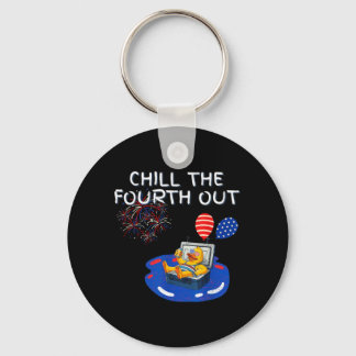 Koel de vierde patriottische cruise eend grap lol sleutelhanger