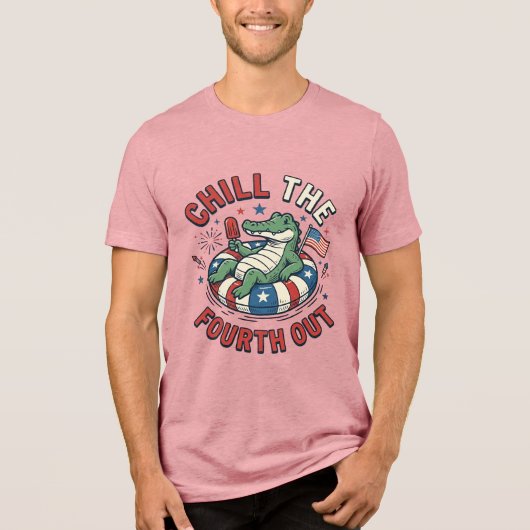 Koel de vierde uit Alligator Patriottisch T-shirt (Voorkant)