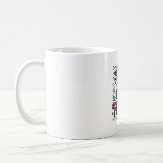 Koel de vierde uit Alligator Patriottisch T-shirt  Koffiemok (Links)