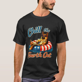 Koel de vierde uit Duitse herder 4 juli  T-shirt