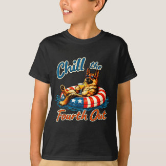 Koel de vierde uit Duitse herder 4 juli  T-shirt