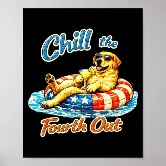 Koel de vierde uit grappige labrador hondenliefheb poster (Voorkant)