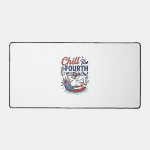Koel de vierde uit patriottische eend vector shirt bureaumat