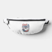 Koel de vierde uit patriottische eend vector shirt heuptasje (Liggend)