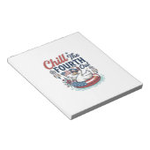 Koel de vierde uit patriottische eend vector shirt notitieblok (Schuin)
