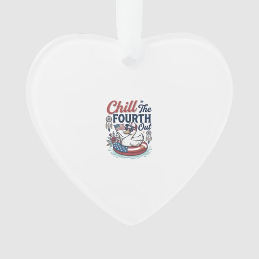 Koel de vierde uit patriottische eend vector shirt ornament (voorkant)