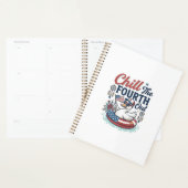 Koel de vierde uit patriottische eend vector shirt planner (Display)