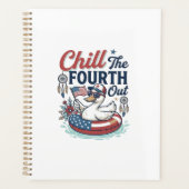 Koel de vierde uit patriottische eend vector shirt planner (Voorkant)