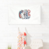 Koel de vierde uit patriottische eend vector shirt spandoek (Insitu)