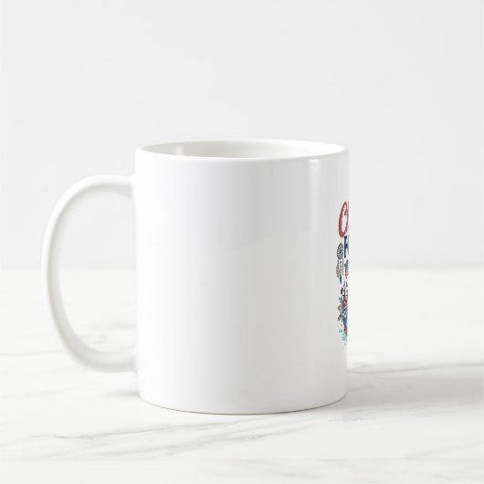Koel De Vierde Uit Patriottische Eend Vector T-shi Koffiemok (Links)