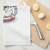 Koel De Vierde Uit Patriottische Eend Vector T-shi Theedoek (Quarter Fold)