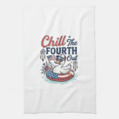 Koel De Vierde Uit Patriottische Eend Vector T-shi Theedoek (Verticaal)