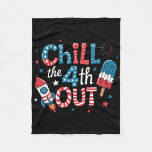 Koel de vierde uit Popsicle 4 juli heren dames Fleece Deken
